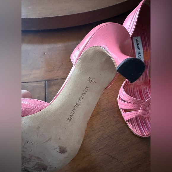 Manolo Blahnik high heel sandal size 36.5 - Picture 4 of 6